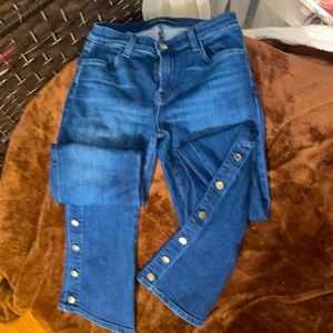 J Brand Blue Denim Flare Jeans Size 26